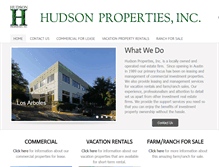 Tablet Screenshot of hudson-properties.com